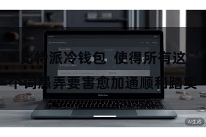 比特派冷钱包  使得所有这个词愚弄要害愈加通顺和踏实